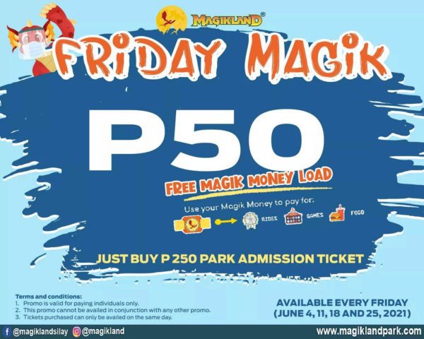 Magikland Park Friday Magik P50 Promo