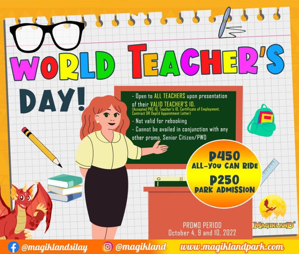 Magikland celebrates World Teacher's Day with Discounts!