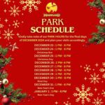 Christmas Holiday Park Schedule: Experience the magik of the holidays at Magikland!